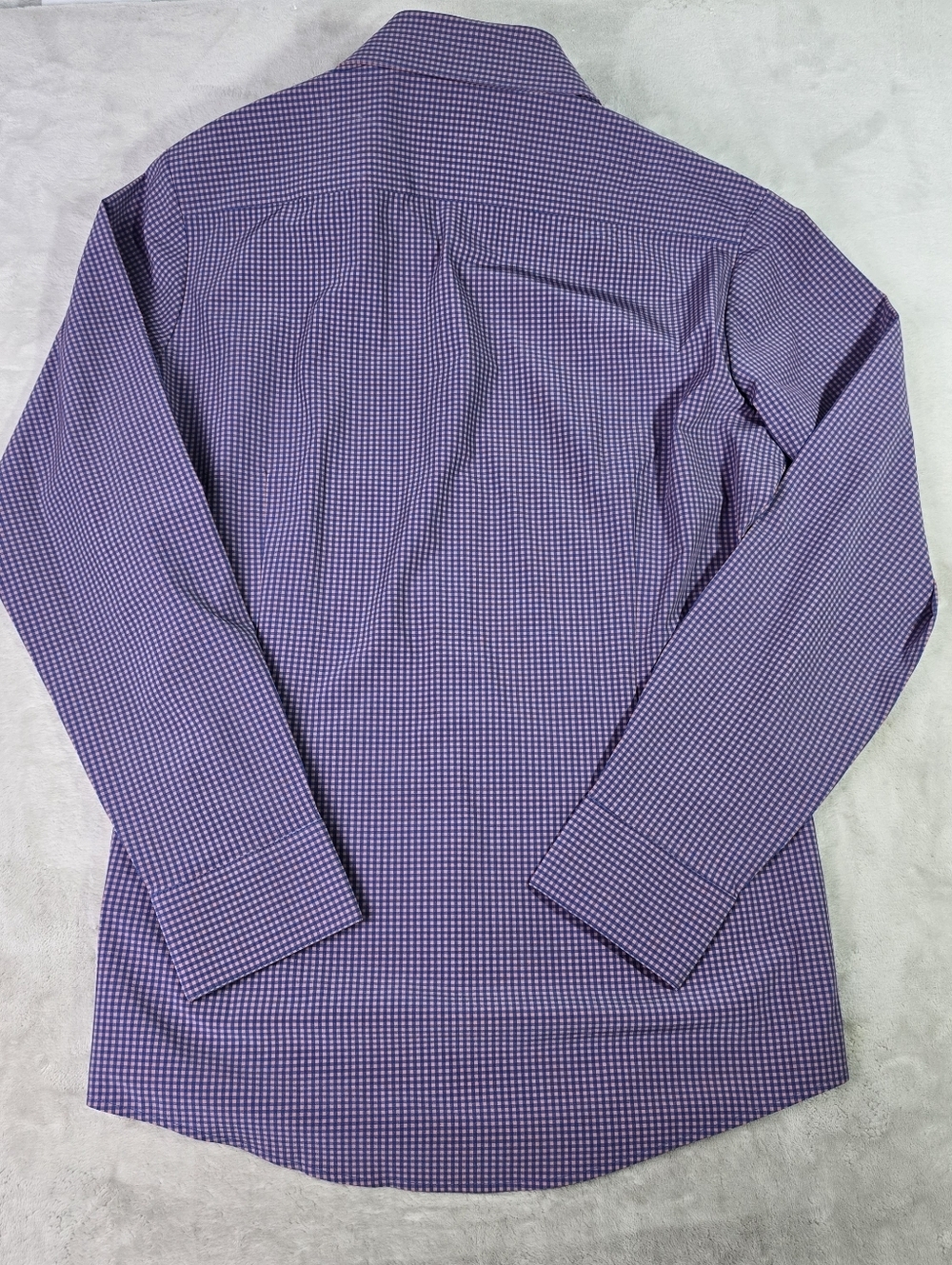 Lot Of 2 Mizzen Main Leward Meduim Trim Fit Long Sleeve Button Up Check - Picture 5 of 12